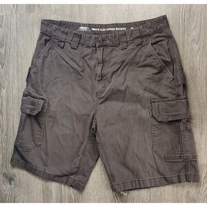 RW Men's Rugged Wear Mens Flex Cargo Shorts Stretch Brown Size‎ 38 M2955
